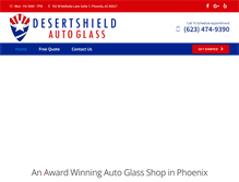 Tablet Screenshot of desertshieldglass.com